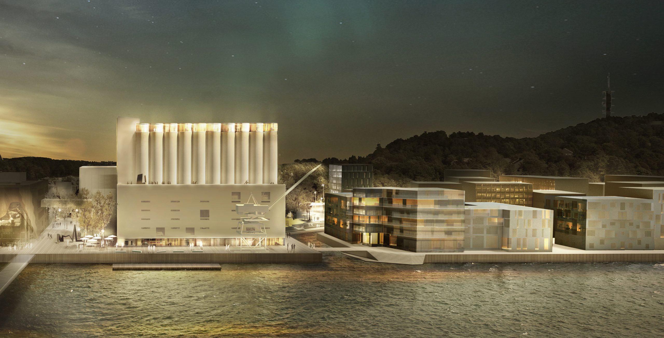 Bygget ligger i Kristiansand