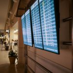 Airline Flight Schedules on Flat screen Televisions