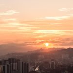 caracas, venezuela, sunset