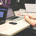 laptops, meeting, businessmen