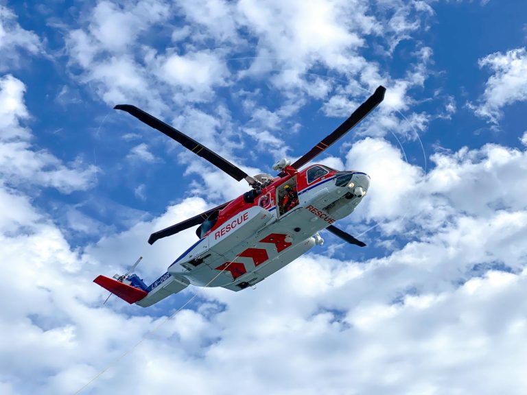 Photo Of Rescue Helicopter In Flight