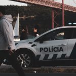 a police car parked on the side of the road