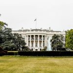 architectural photography of white house