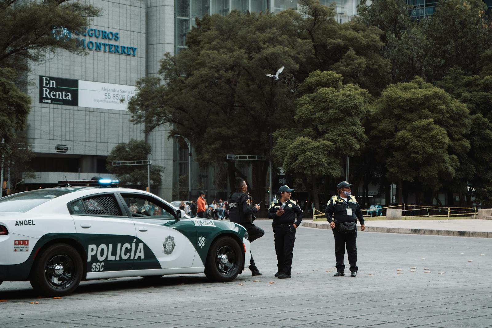 Police Officers Patrolling the Street