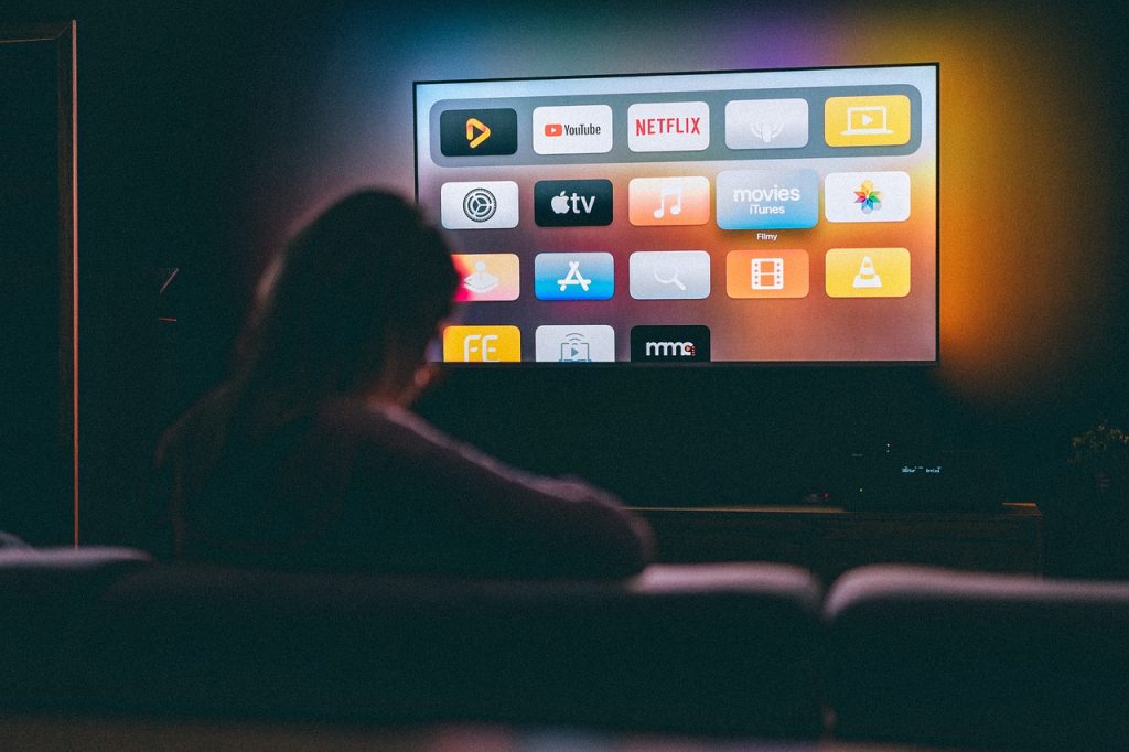 Apper på en TV-skjerm