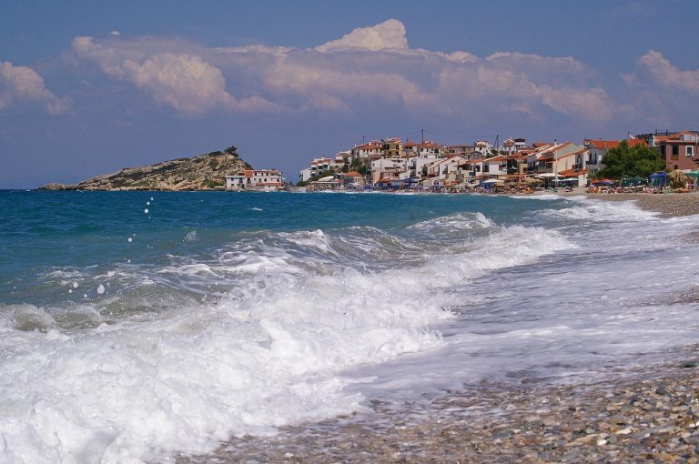 Natur og strender på Samos i Hellas