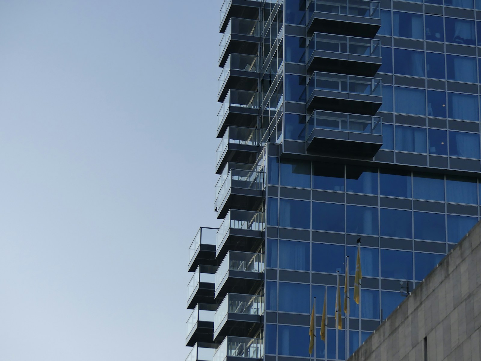 a tall building with windows