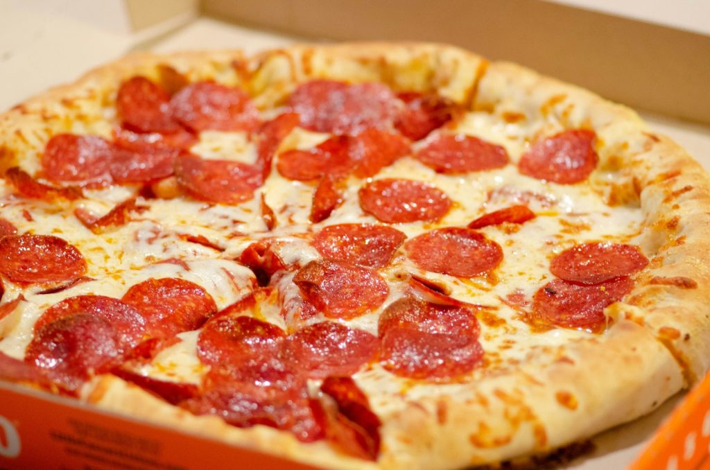 Pizza med mye smak. Mat