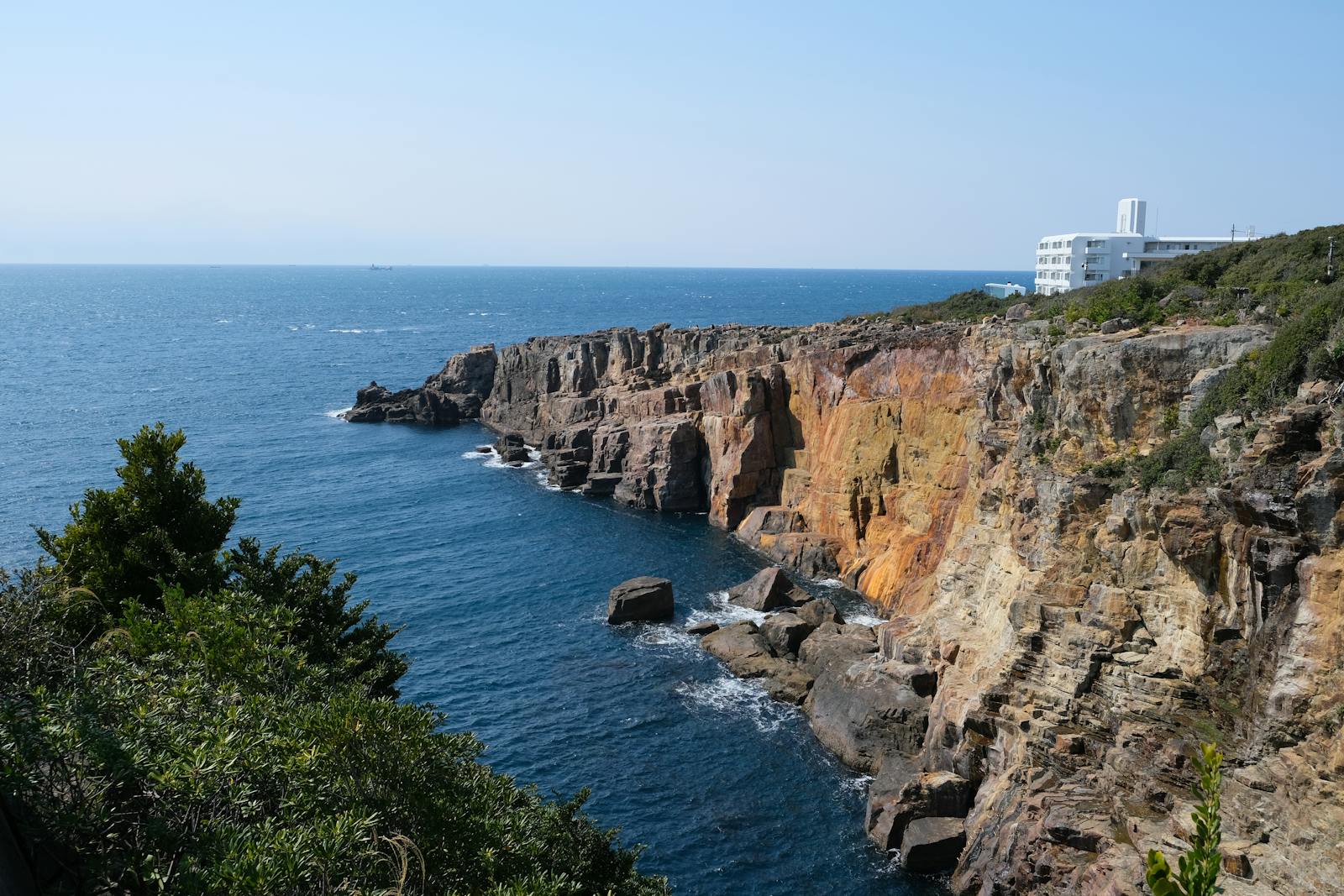 Sandanbeki Cliffs in Shirahama, Wakayama Prefecture, Japan