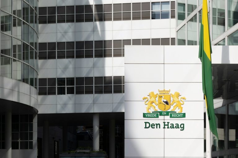 En bygning av den ICC Internasjonel domstolen i Haag