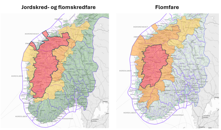 Kart over flomfare.