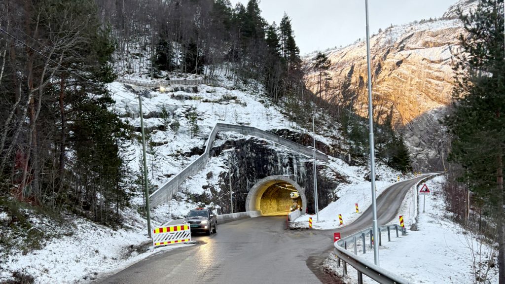 En tunnel i Bykle