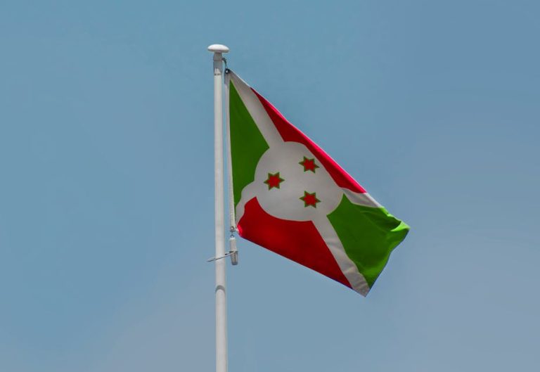 Et flagg med Burundi