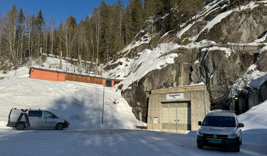 Et kraftverk som er bygget inne i fjellet