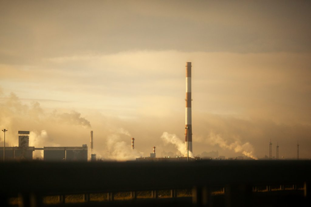 En solnedgang om røyk