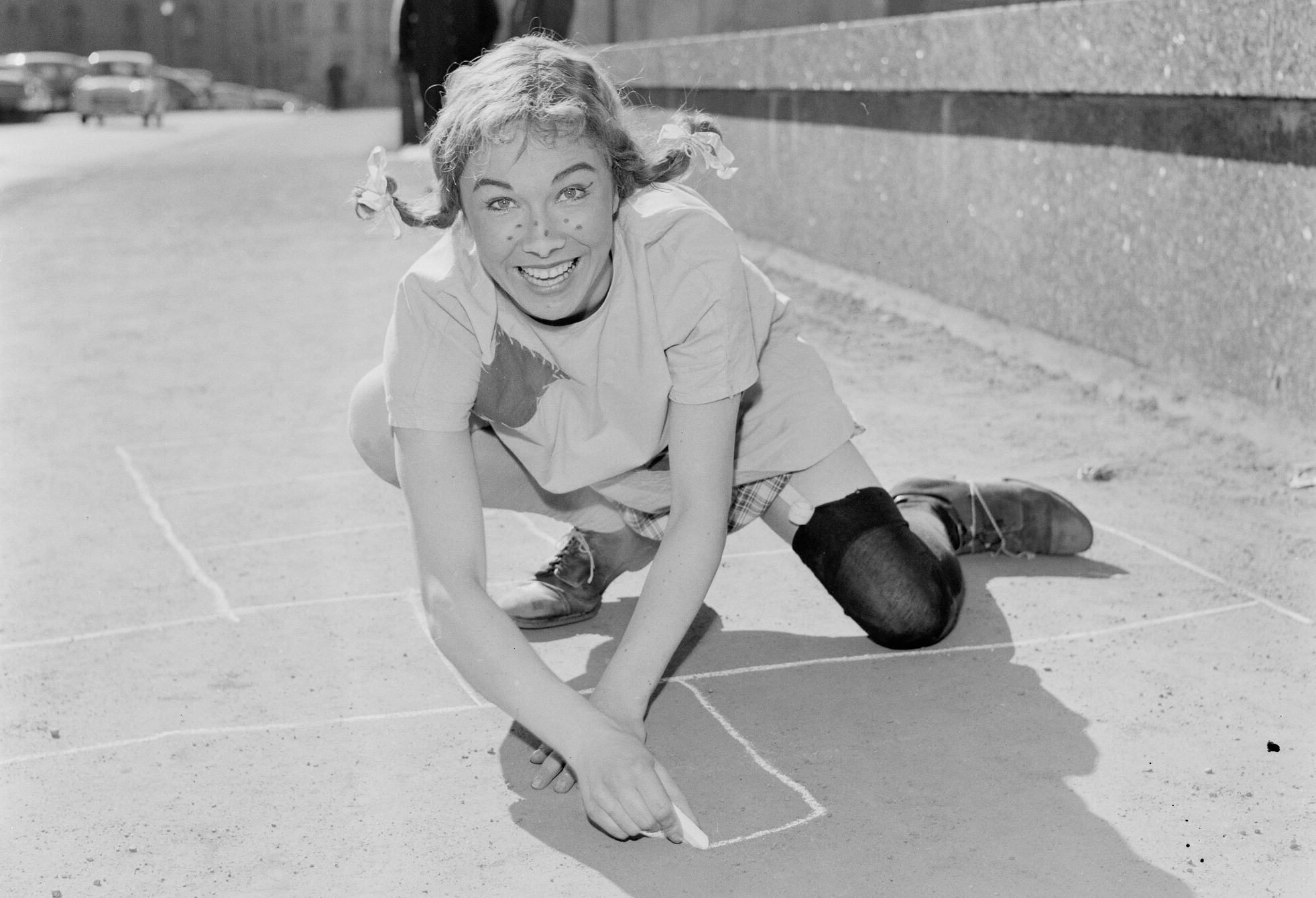 En kvinne som er i rollen til Pippi Langstrømpe