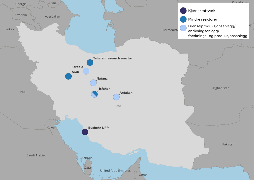 Kart over Iran