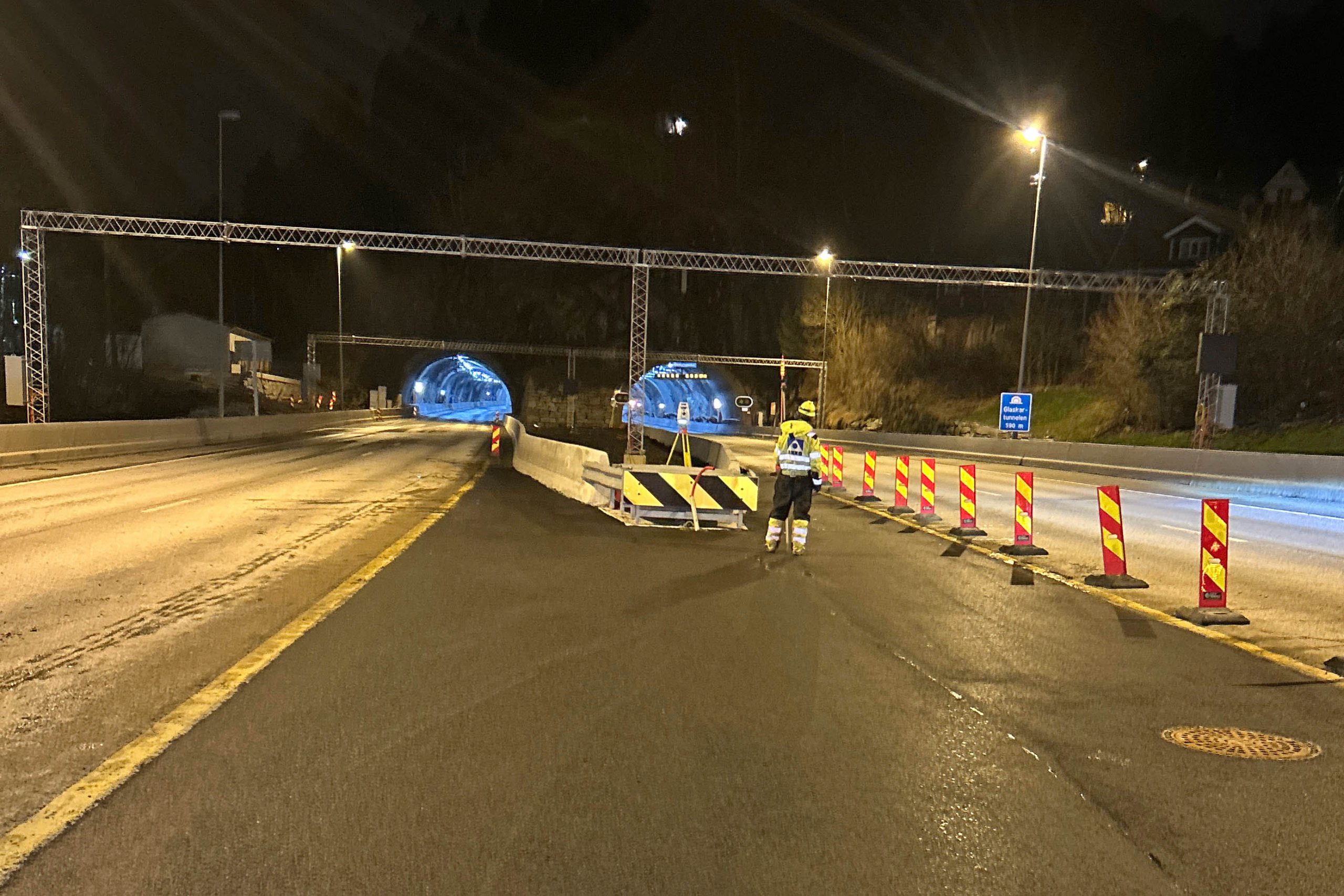 En vei som er mørkt og skummel