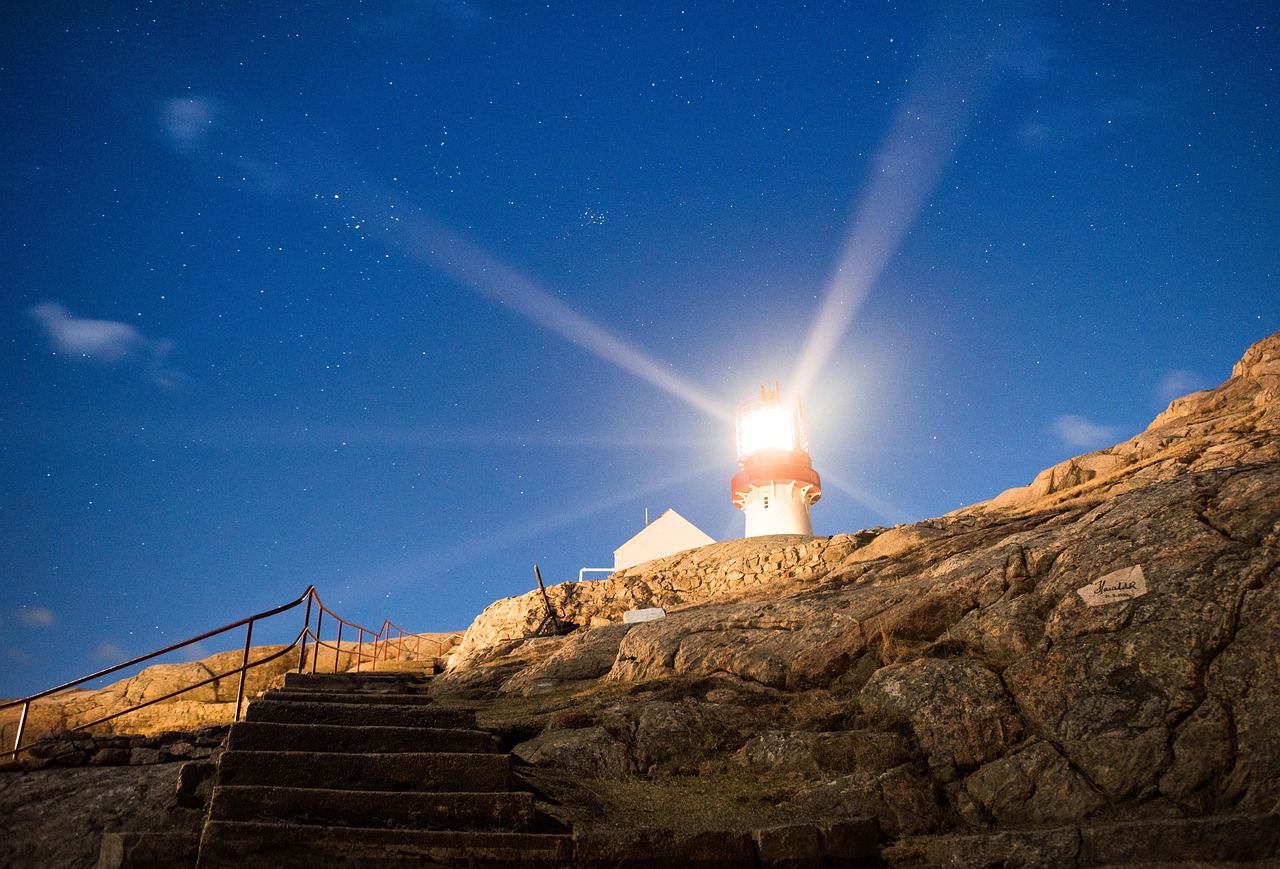 Flott kveld hos Lindesnes fyr