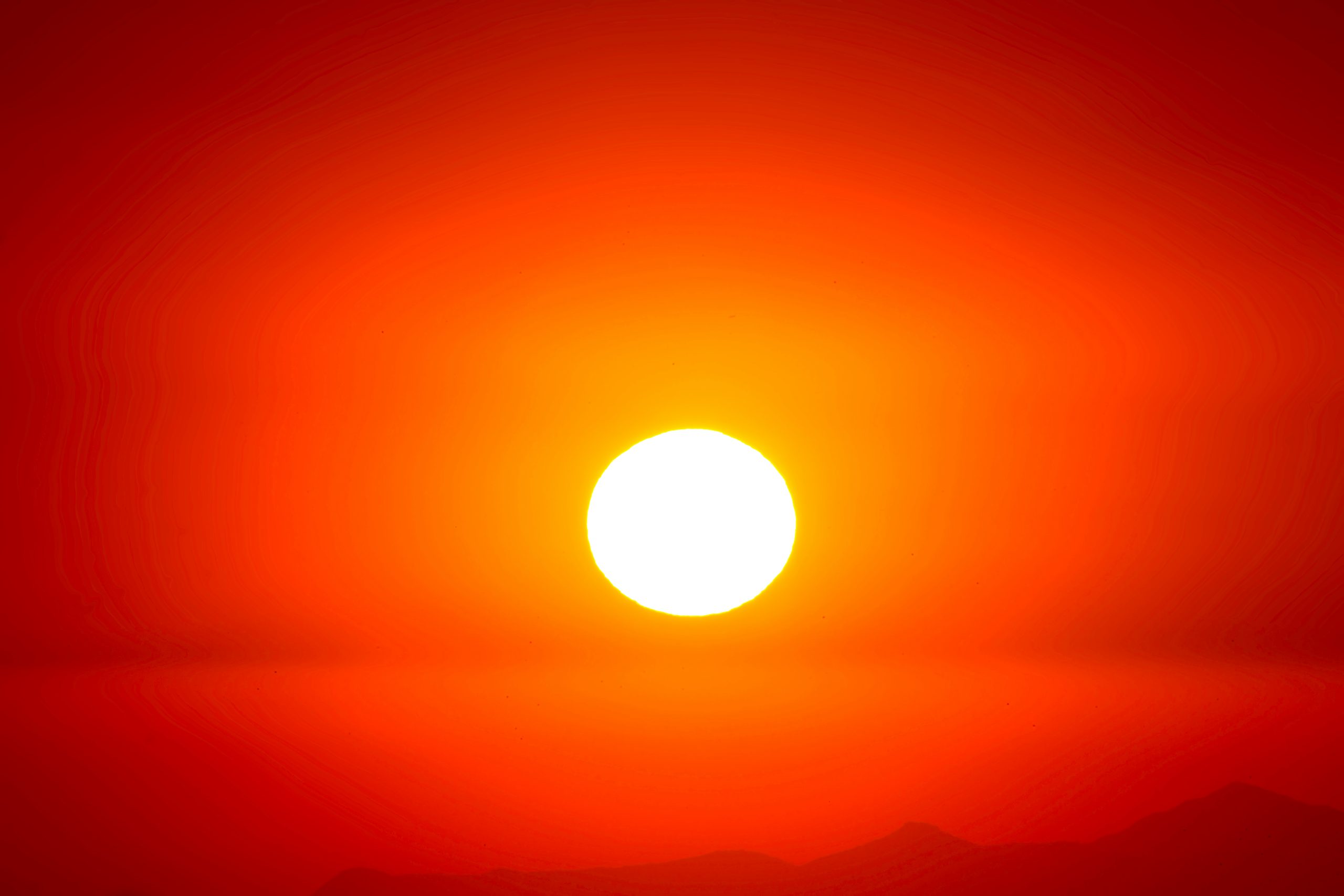 Sol og orange farge
