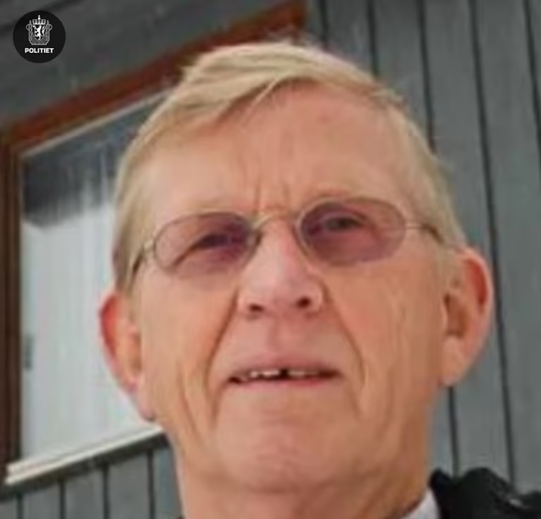 Mann er på bilde