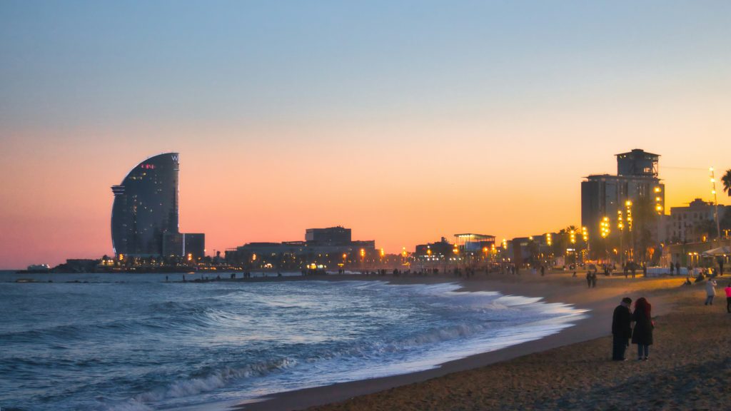 Et fint bilde av Barcelona Spania