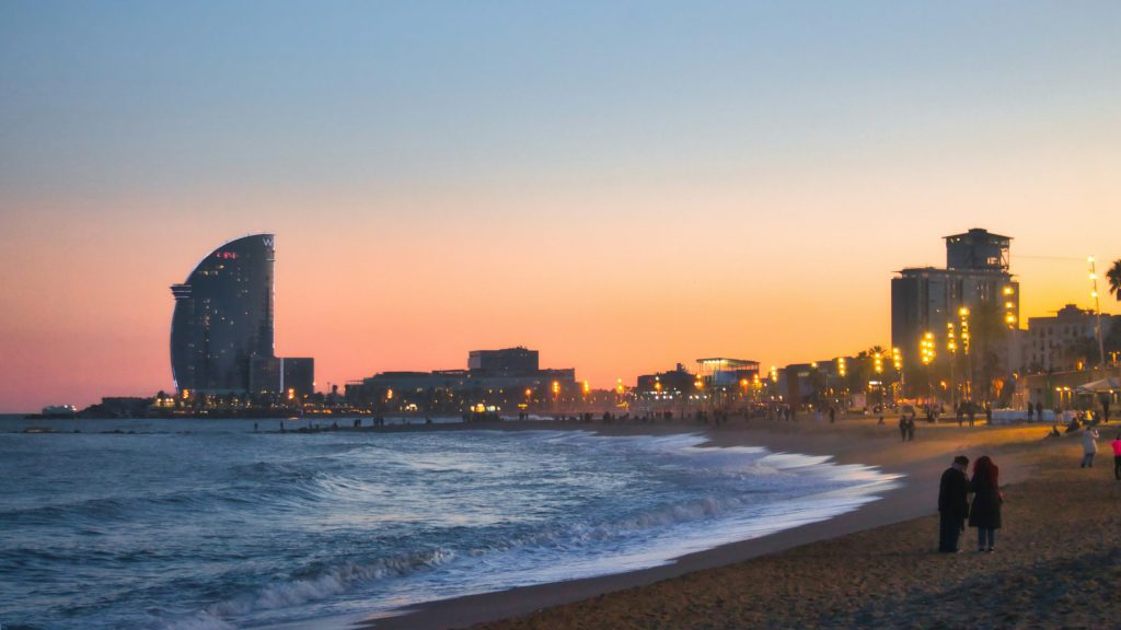 Et fint bilde av Barcelona Spania