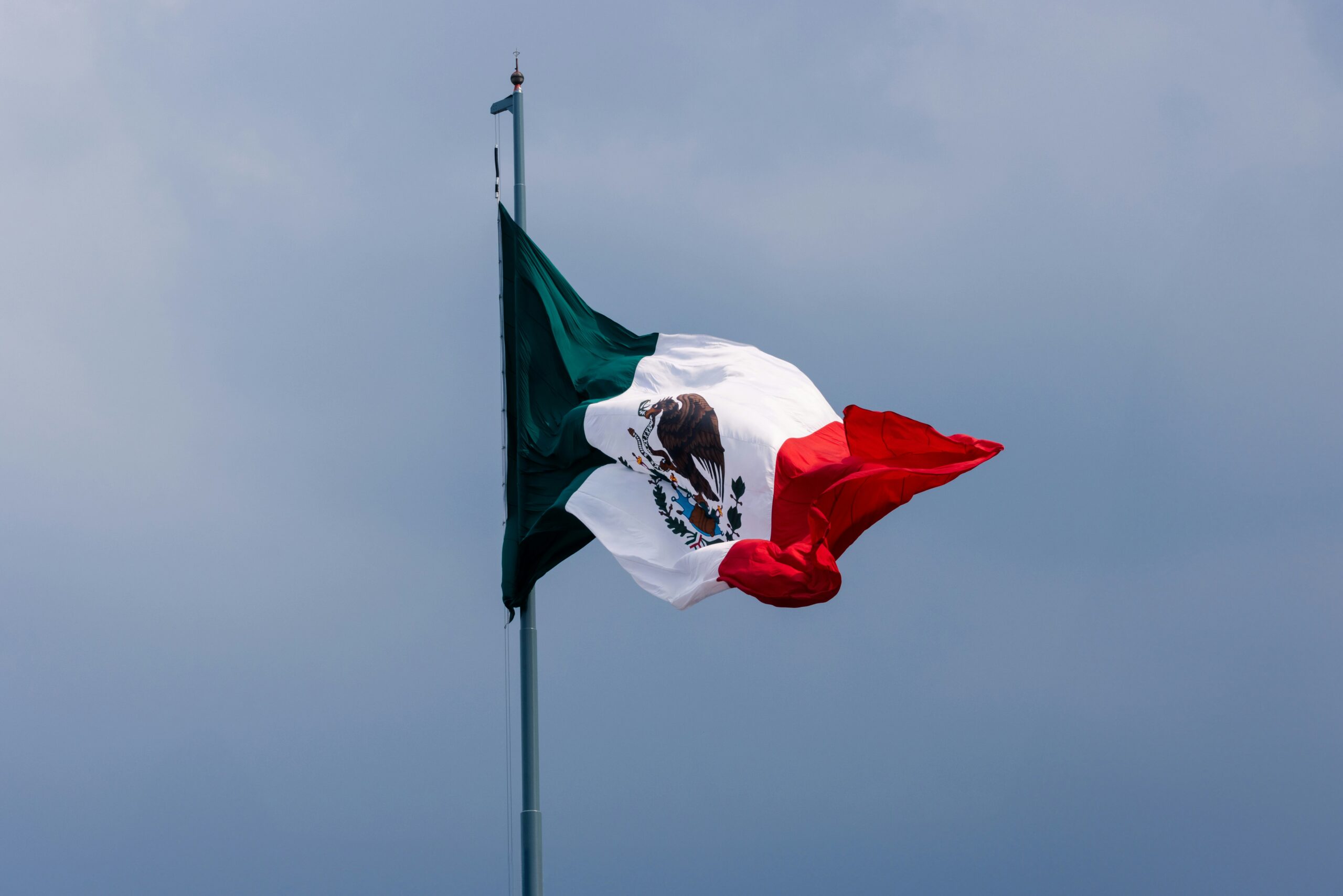 et flagg av mexicanske farger