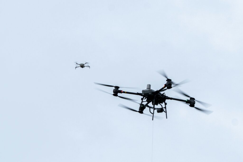 Droner som flyr